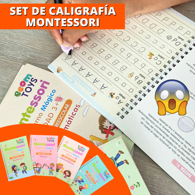 KIT LIBROS CALIGRAFIA + 10 MINAS MÁGICAS